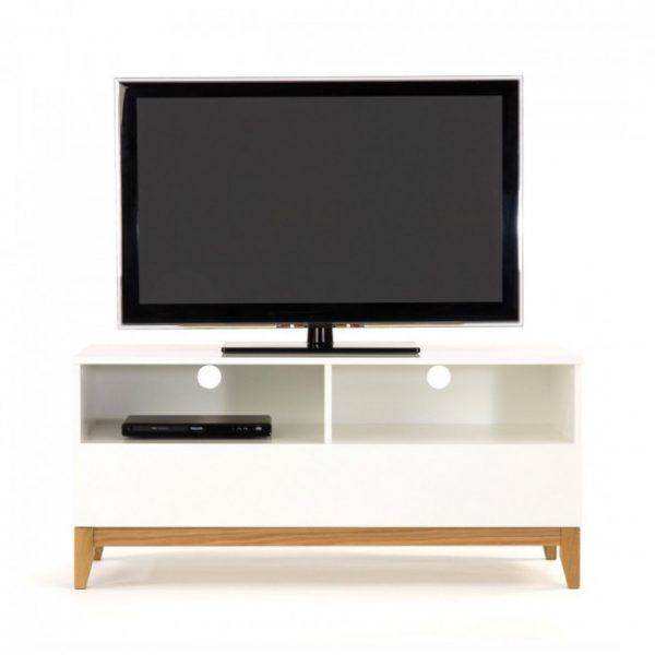 Meuble TV design scandinave Wide - BLANCO Blanc - Woodman