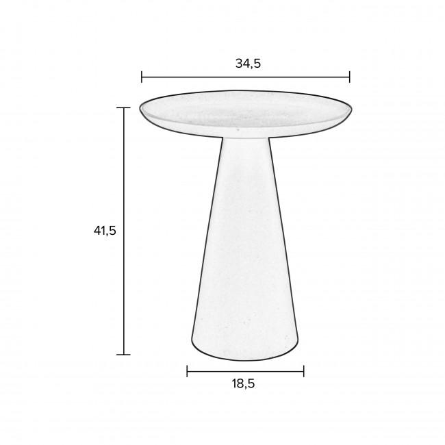 Table d'appoint ronde en aluminium ø34,5cm - RINGAR Bleu - Drawer