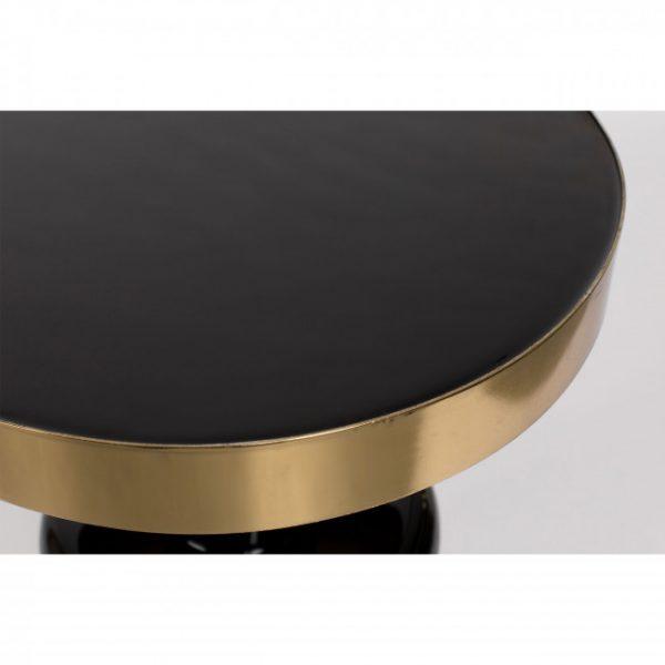 Table d'appoint ronde en métal ø36cm - GLAM Noir - Zuiver