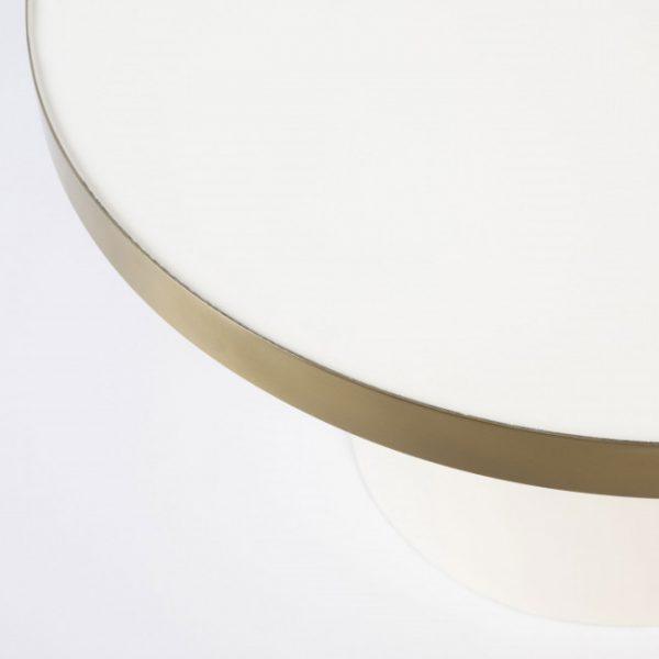 Table basse design en métal ø60cm - GLAM Blanc - Zuiver