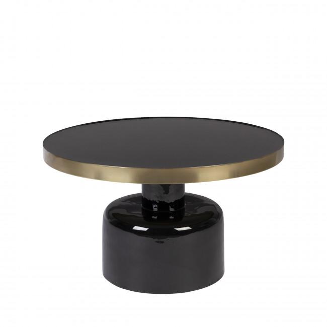 Table basse design en métal ø60cm - GLAM Noir - Zuiver