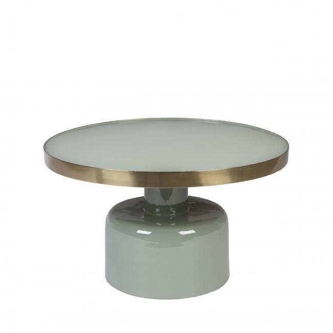 Table basse design en métal ø60cm - GLAM Vert d'eau - Zuiver