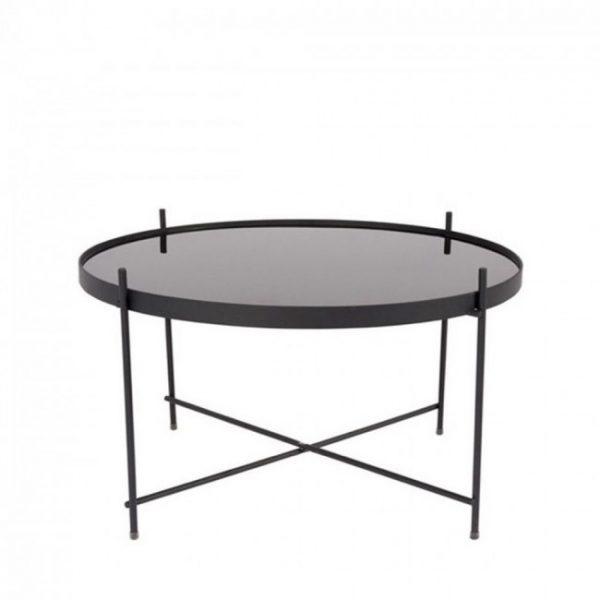 Table basse design ronde Large - CUPID Noir - Zuiver