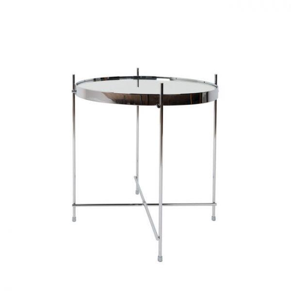 Table basse design ronde Small - CUPID Argent - Zuiver