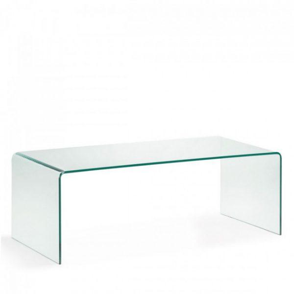 Table basse en verre trempé - BURANO Transparent - Kave Home