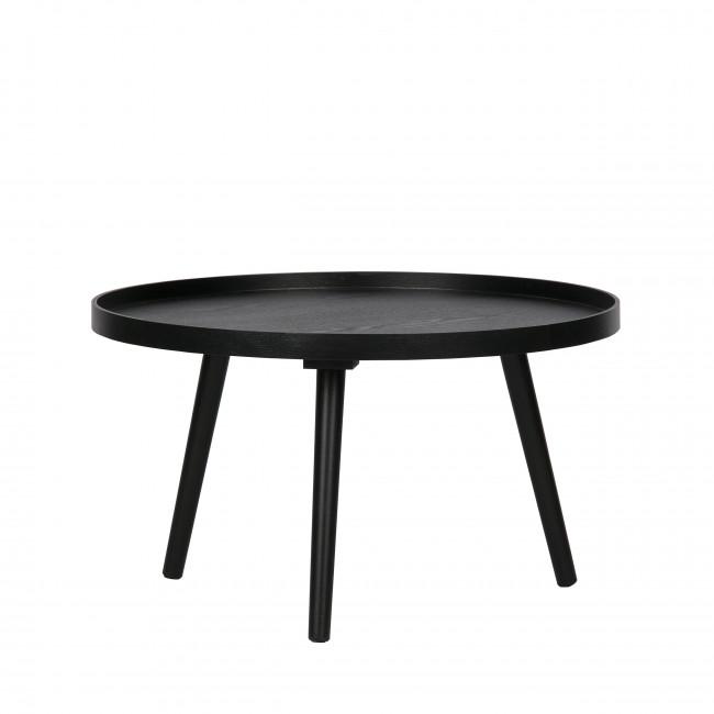 Table d'appoint ronde bois ø60cm - MESA Noir - Woood