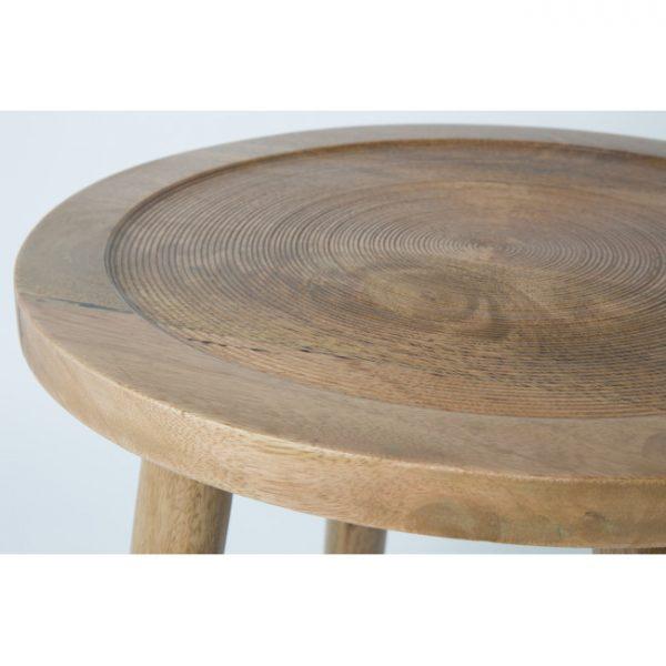 Table d'appoint ronde bois ø43cm - DENDRON Naturel - Zuiver