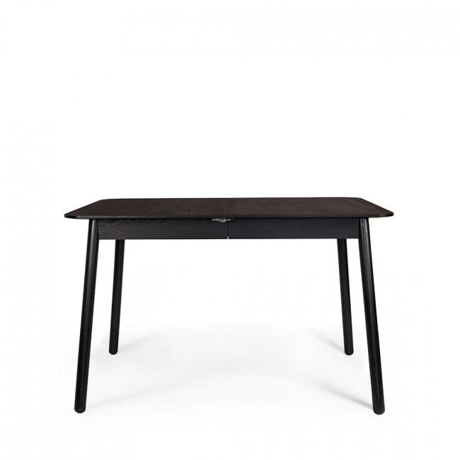 Table à manger extensible 120-162x80cm bois - GLIMPS Noir - Zuiver