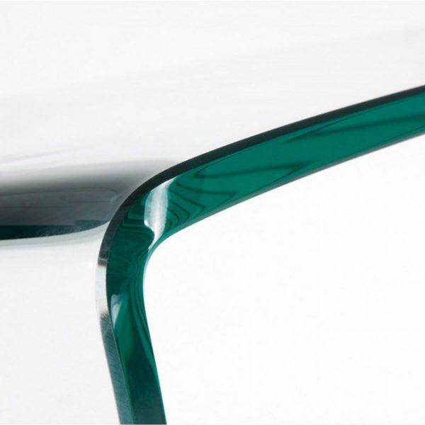 2 tables basses gigognes en verre - BURANO Transparent - Kave Home