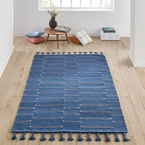 tapis berbère bleu jumbo