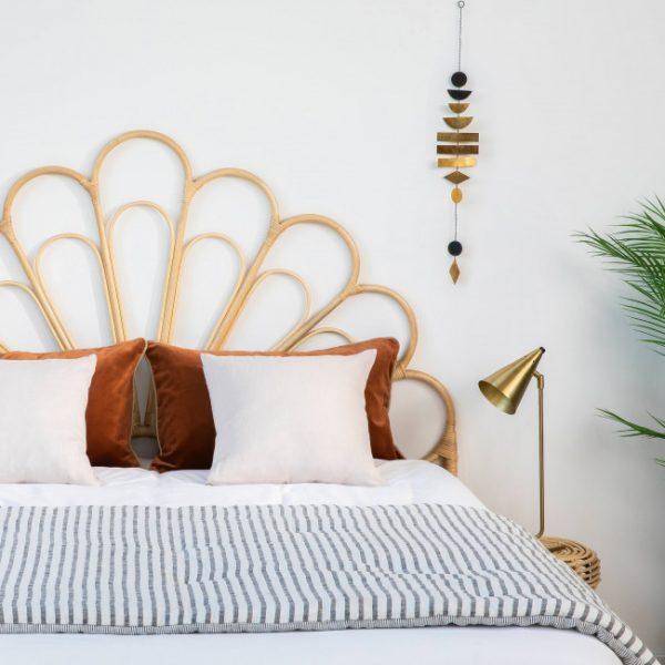 Tête de lit design en rotin 180cm - SINGARAJA Naturel - Drawer