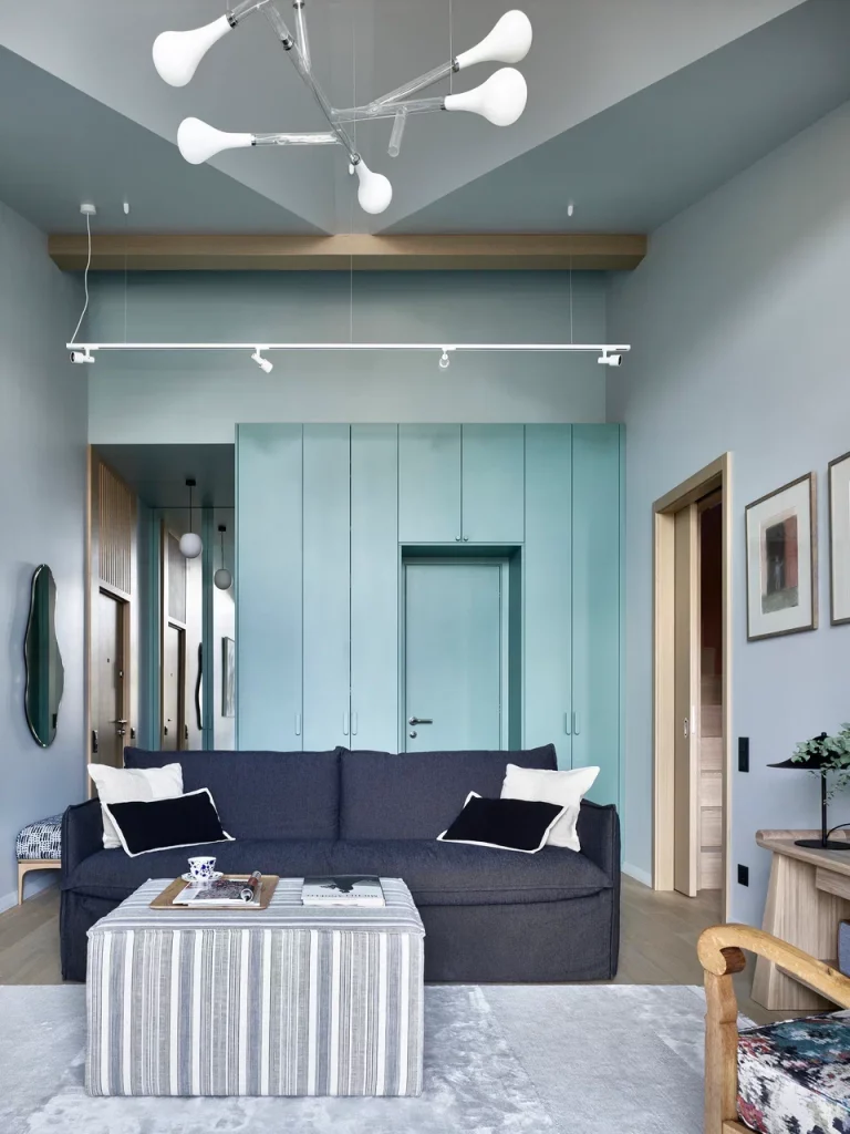 Un appartement de 80 m2 qui respire la vie avec ses couleurs terracotta et bleu 25