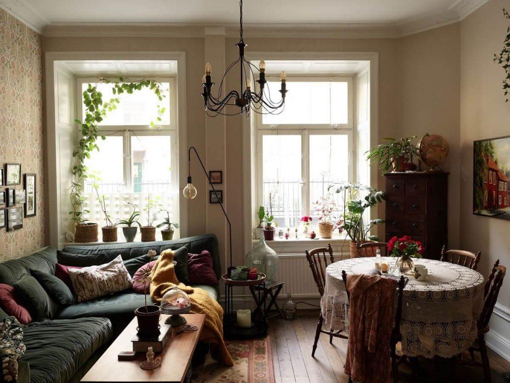Un appartement scandinave chaleureux rempli de decorations vintage 2
