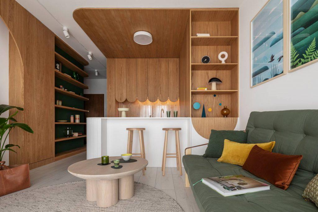 Un petit et charmant appartement de 40 m2 inspire par la nature et les plantes