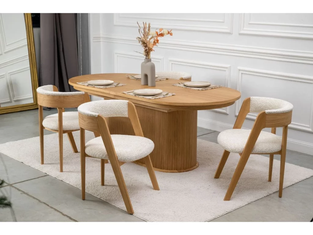table ronde extensible 10 personnes malmousque