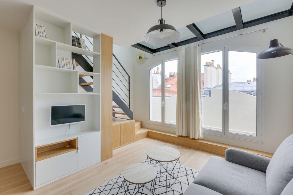 Un appartement parisien de 38 m2 repense et transforme en duplex 5
