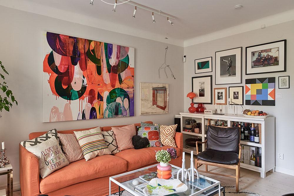 Une explosion de couleurs et de creativite dans cet appartement scandinave 2