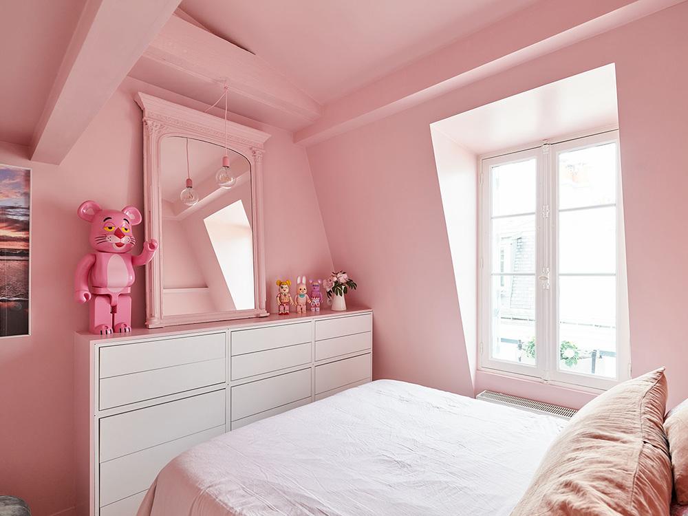 Vous aimez le rose Ce petit appartement de 54 m² avec mezzanine va vous faire craquer 5