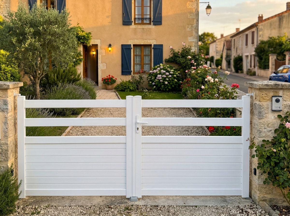 portail PVC ou aluminium